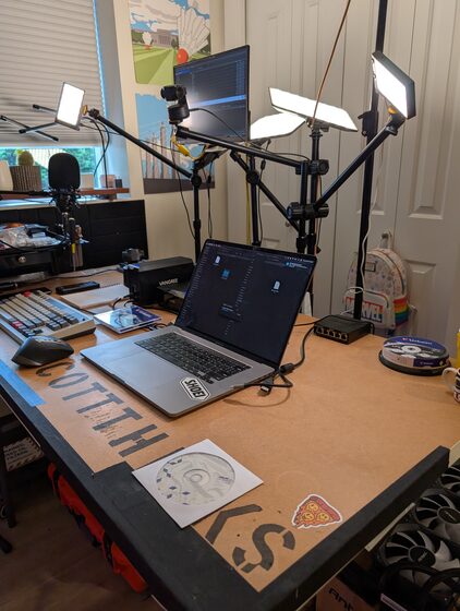 Scott's workspace — where the work happens